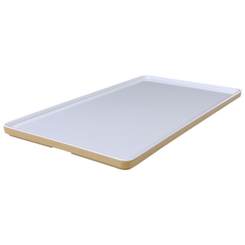 PLATE/COVER RECTANGULAR 1/3 GN SIZE. 31.7X17.5X1.4CM. COLOR CHAMPAGNE MELAMINE CUBE