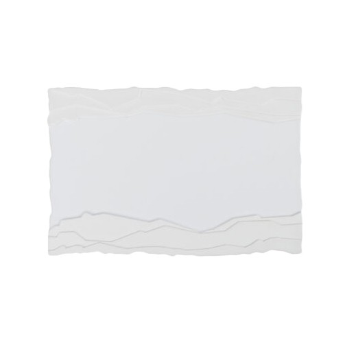 DIMENSIONS DE LA PLAQUE TERRA. 26X18CM. COULEUR BLANC NOVA