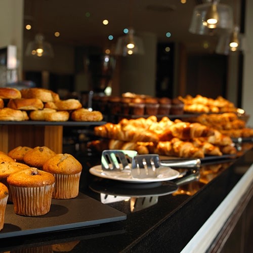 Plateau 1/1 gastronorm afm. 53x32,5x1cm. leisteen effect kleur zwart Dalebrook