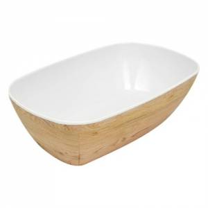 Saladeschaal tura gn 1/4 melamine kleur houtlook Dalebrook