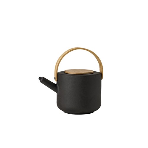 Theepot inh. 1.25ltr. Black Theo Stelton