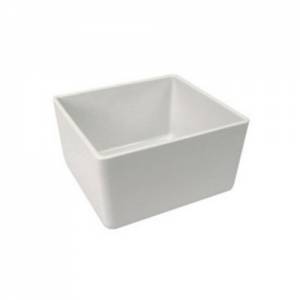 Schaal afm. 16,2x17,3x(h)10cm. melamine kleur wit chunky crock Dalebrook