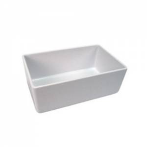 Schaal afm. 16,2x26x(h)10cm. melamine kleur wit chunky crock Dalebrook