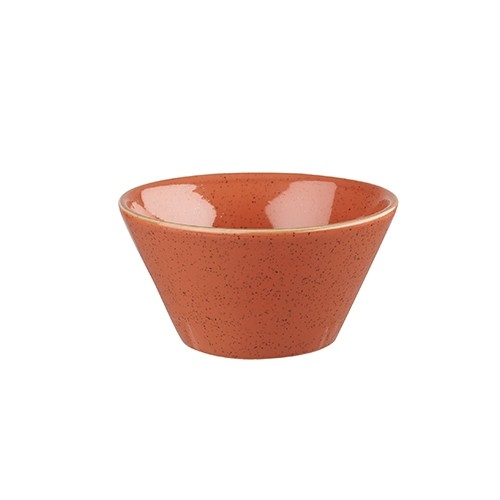 SAUCE-SPITZENFARBE GEWÜRZE ORANGE GRÖSSE. 8x4CM. CHURCHILL STONECAST