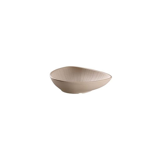Schaal diep Nero afm. 23x18cm. melamine kleur Beige