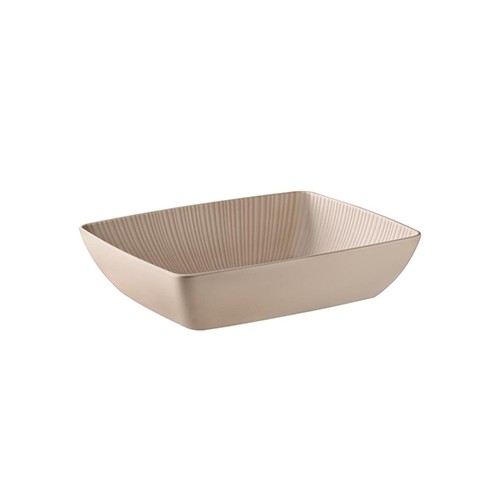 Schaal diep Nero afm. 32,5x26,5cm. melamine kleur Beige