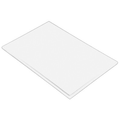 SNIJPLANK HACCP KLEUR WIT AFM. 40X25CM. KUNSTSTOF ZONDER GEUL PRO-COOKING