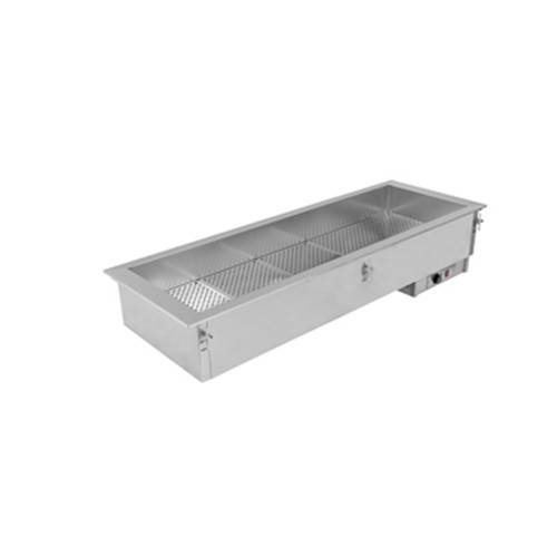 Einbau-Bain-Marie DDBM-311, Abmessungen 111,5 x 61 x 36,4 cm. Asber