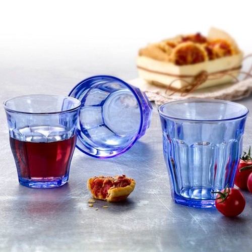 Glas Picardie blauw inh. 31cl. Duralex