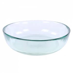 MAßSTAB DURCHMESSER 20CM. HG. 5,5 cm. RECYCELTES GLAS SAN MIGUEL