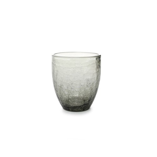 GLASS CONTENTS 25CL. CRACKLE GRAY F2D