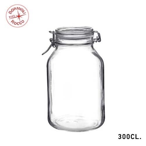 Weckpot Fido glas inh. 300c. vierkant Rocco Bormioli