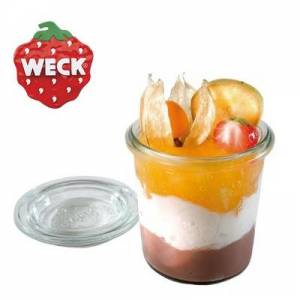 Weckpot glas inh. 8cl. set 24 st. rond incl. deksel Weck