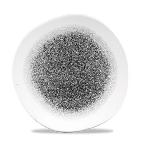 Bord plat l organic raku kleur Quartz Black diam. 26,4cm. Churchill