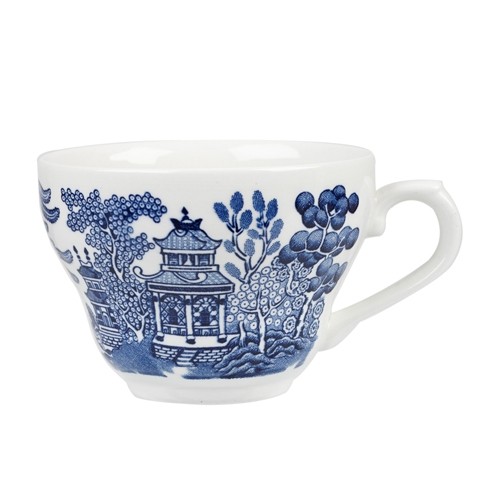 TASSE À THÉ COULEUR BLEU SAULE CONT. 19.8cl. CHURCHILL VINTAGE PRINTS