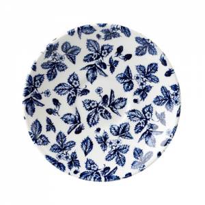 DISH COLOR BLUE BRAMBLE DIAM. 14,1CM. CHURCHILL VINTAGE PRINTS