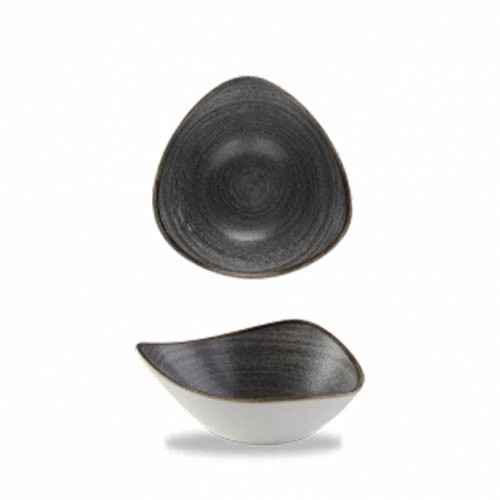 SKALA DREIECKIG ABM. 18,5 cm. STONECAST FARBE SCHWARZ CHURCHILL