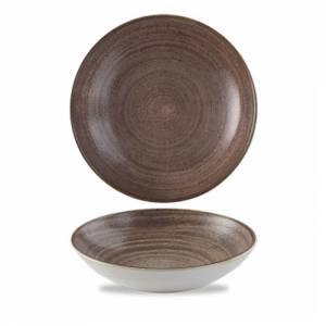 Coupeschaal diam. 24,8cm. Stonecast Raw kleur brown Churchill