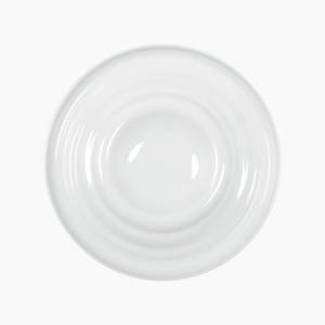 Bord Wave plat diam. 30cm. Agma kleur wit Nova