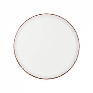 Bord plat diam. 16cm. Nordika Coral Brown kleur brown