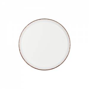 PLATTE FLACH DURCHM. 10CM. NORDIKA KORALLENBRAUN FARBE BRAUN