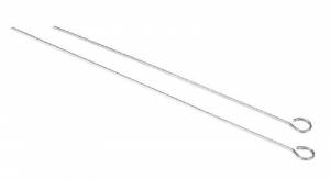 ENSEMBLE DE STYLOS POUR BROCHETTES / BARBECUE 12PCS. AFM. 35CM. ACIER INOXYDABLE LAITON