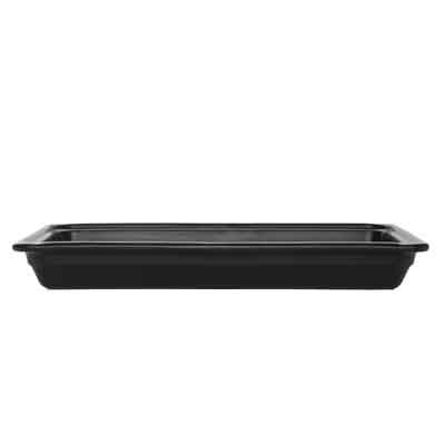 GASTRONORM SCALE DIM. 32.5X26.5X(H)6.5CM. GN 1/2 OVENPROOF POTTERY COLOR BLACK RECTON EMILE HENRY