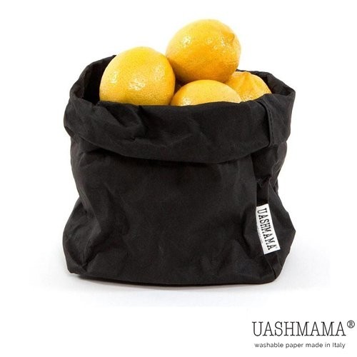 STORAGE BAG WASHABLE PAPER EXTRA LARGE DIMENSIONS. 15X21CM. HG. 33CM. COLOR BLACK UASHMAMA