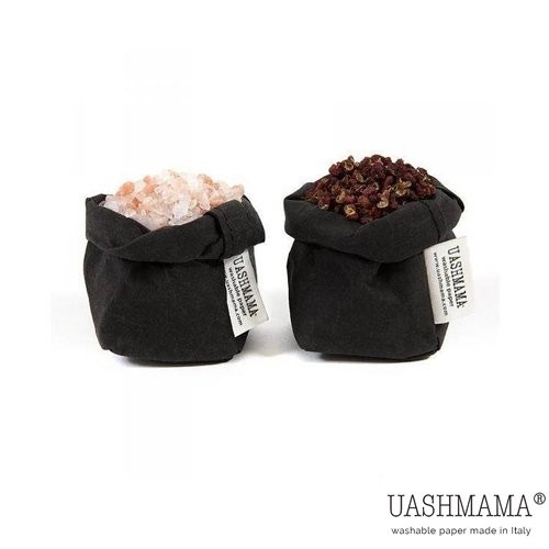 STORAGE BAG WASHABLE PAPER EXTRA LARGE DIMENSIONS. 15X21CM. HG. 33CM. COLOR BLACK UASHMAMA