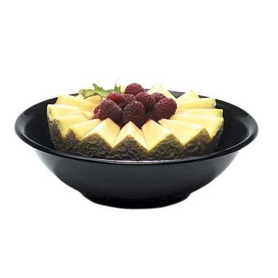 FRUIT/SALAD DISH DIAM. 14.4CM. INH. 0.33L. FIBER GLASS COLOR BLACK CAMBRO