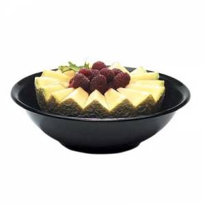 FRUIT/SALAD DISH DIAM. 14.4CM. INH. 0.33L. FIBER GLASS COLOR BLACK CAMBRO