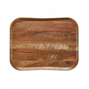 Century Wood Grain Tray, Dimensions: 33 x 43 cm, Colour: Brown Oak Cambro