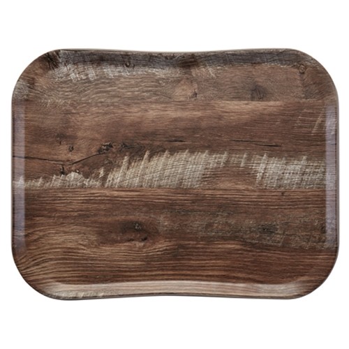 Dienblad Century Wood Grain afm. 35,5x45,7cm. kleur dark oak Cambro