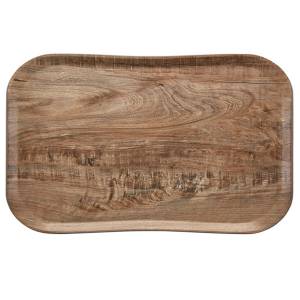 Century Wood Grain Tray, Dimensions: 32.5 x 53 cm. Colour: Light Olive Cambro