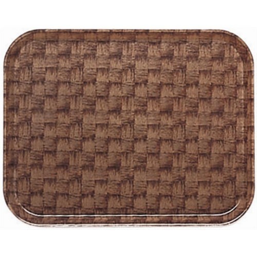 HOLZTABLETT ABM. 45,7 x 35,6 cm. FARBE 301 DUNKEL KORBGEWEBE