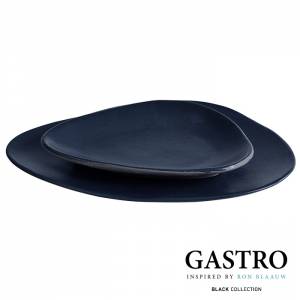 Serveerbord ovaal afm. 22x16cm. Black - GASTRO by Ron Blaauw