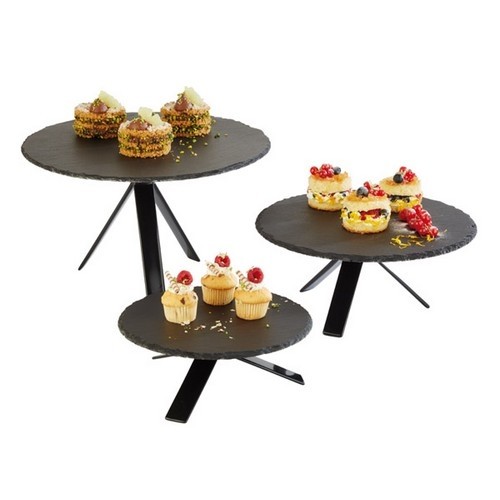 Serveerplateau leisteen diam. 22cm.